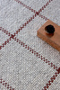 Dywan Brink&Campman Craft Matter Check Ash Stone Red 049100