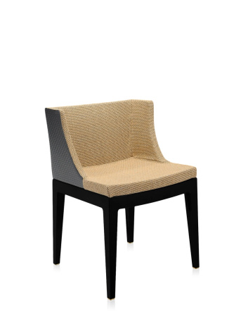 Mademoiselle Kravitz Black Raffia Fabric Woven Fabric Chair