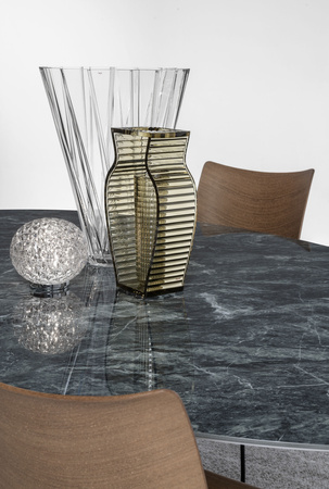 Glossy XXL Ø150 cm Symphonie White Table
