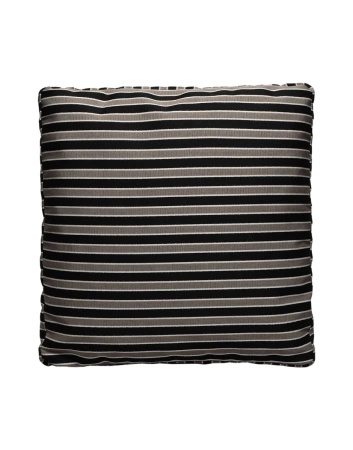Cushion Stripes 48x48 cm Pillow Taupe Black
