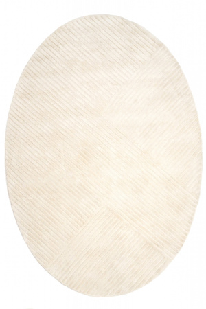 Carpet Decor Siera Ivory Oval Handmade Collection rug
