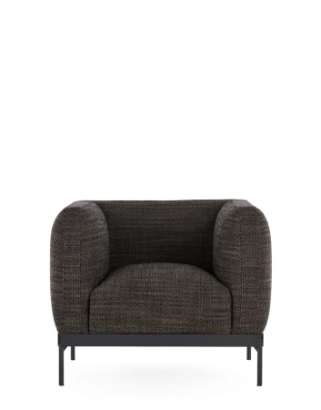 Asia Armchair (Cotone Structure) Dark Grey