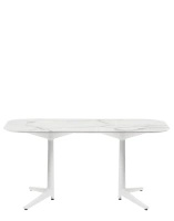 Multiplo XL Rectangular Outdoor 158x90 cm Table White White