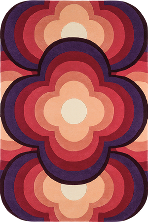 Toulemonde Bochart Flower Power Fuchsia Carpet