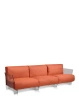Pop Outdoor Three-Seater Ikon Sofa Pomarańczowy