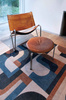 Louis de Poortere Module Carpet Camel Blue 9196