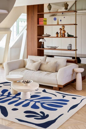 Dywan Toulemonde Bochart Corail Bleu