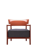Cara Outdoor Rust Blue-Orange Armchair
