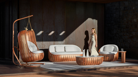 Gandiablasco Arena Swing Armchair