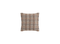 Gan Garden Layers Small Checks Terracotta Pillow