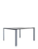 Four Square Soft Touch 128x128 cm Aluminum Table Black