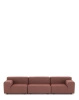 Plastics Outdoor Liberty 3 Seater Sofa Rdzawy