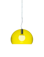 Small Fl/y Transparent Pendant Lamp Yellow