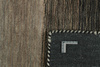 Rezas Panorama Black Grey rug 7005