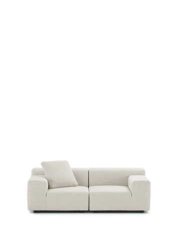 Plastics Outdoor Two-Seater Sofa White