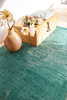 Louis de Poortere Fading World Medallion Jade rug 8258