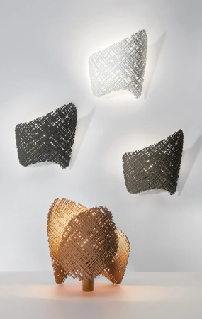 Tea Applique Brown Wall Lamp