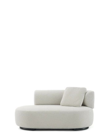 K-Waiting Dormeuse Bouclé Lounger White