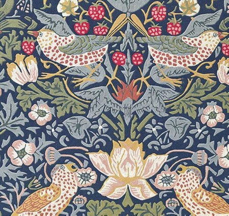 Morris&Co Strawberry Thief Indigo Carpet 27708