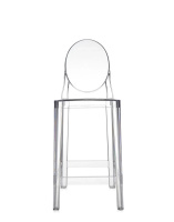 One More 65 cm Bar Chair Transparent