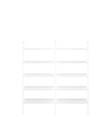 Adam Wood 2 Bookcase White Ash
