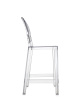 One More 65 cm Bar Chair Transparent