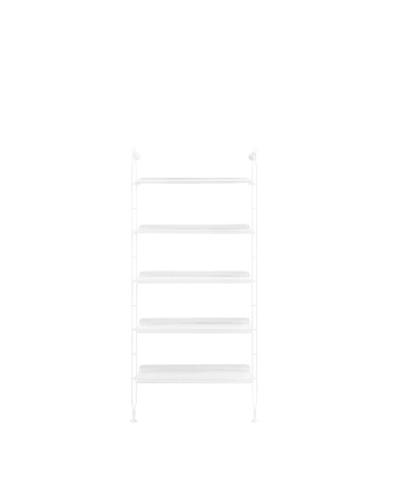 Adam Wood 1 Bookcase White Ash