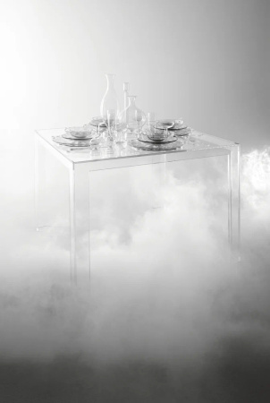 Invisible Side 31.5 cm Transparent Table