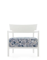 Cara Outdoor Liberty Artemis Armchair White Blue