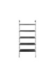 Adam Wood 1 Bookcase Black Ash