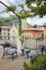 A.I. Lounge Outdoor Fotel Czarny Biały Czarny