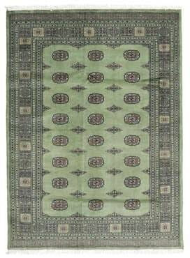 Pakistan Bokhara Green Wool Carpet 169 x 243