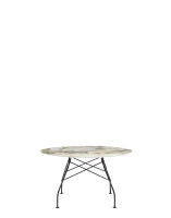 Glossy Round Ø128 cm Stół Czarny Symphonie