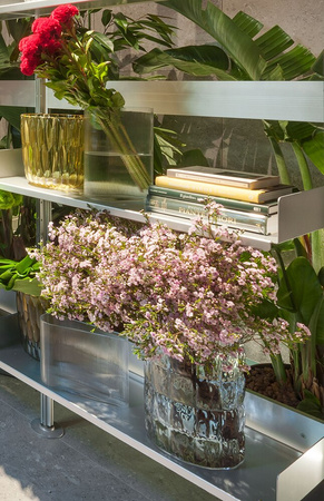 Matelasse' Transparent Vase