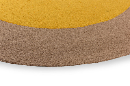 Brink&Campman Festival Round Yellow rug 496306