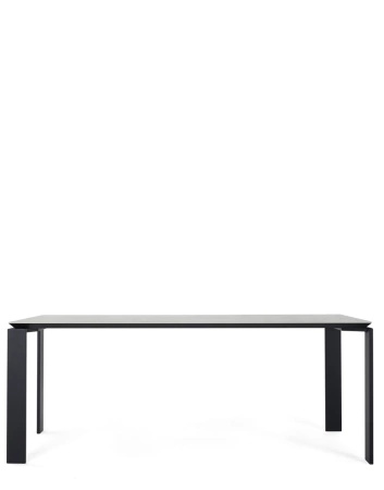  Four Ceramic 190x79 cm Table Black White
