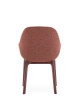 Clap Tissue Shirley Burgundy Rust Armchair