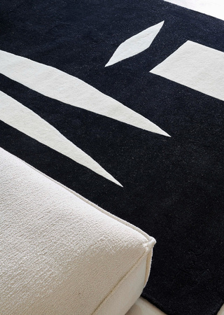 Toulemonde Bochart Nanquim Noir carpet