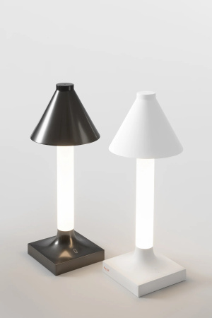 Goodnight Cap Lampa Stołowa Chrom