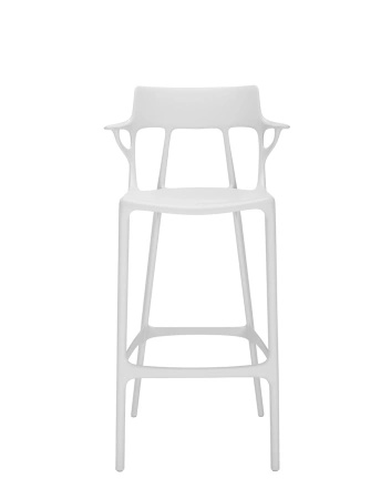 A.I. Stool Recycled 75 cm Stołek Barowy Biały