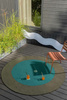 Brink&Campman Festival Round Aqua Rug 496308