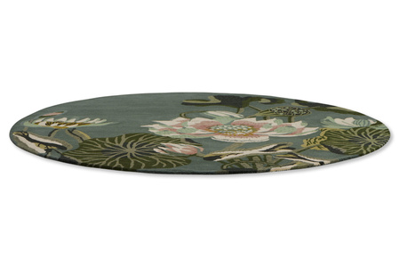 Wedgwood Waterlily Round Midnight Pond Carpet 038608