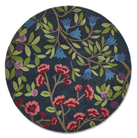 Sanderson FORAGING INDIGO ROUND carpet 146618