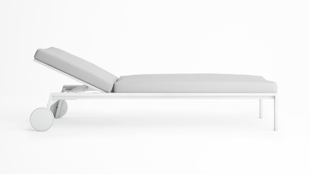 Gandiablasco Timeless Chaise Lounge With Wheels
