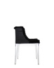 Mademoiselle Kravitz Chair Transparent Faux-Fur Woven Fabric