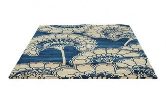 Florence Broadhurst Japanese Floral Midnight rug 039708