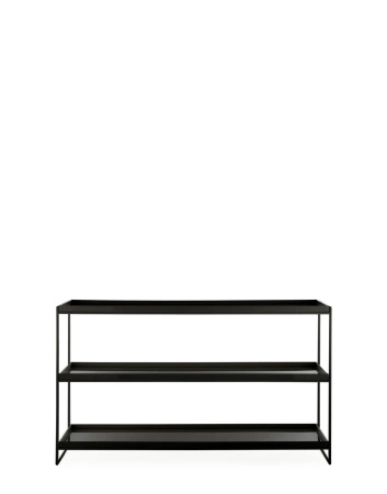 Trays 140 cm x 40 cm Regał Czarny
