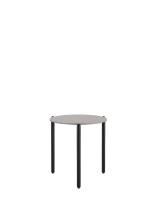 Undique Stolik Czarny Terrazzo Jasnoszary