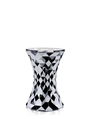 Stone Metal Stolik Pomocniczy Chrom