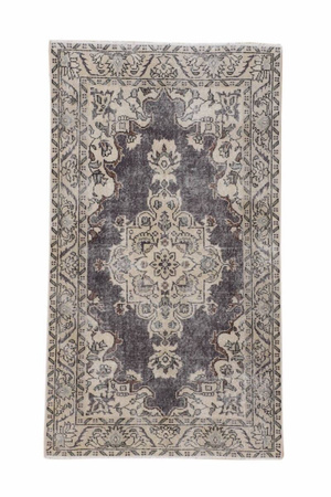 Vintage Iranian Wool Rug Unique 12252 115 x 203